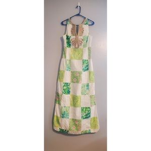 Lilly Pulitzer patchwork maxi dress